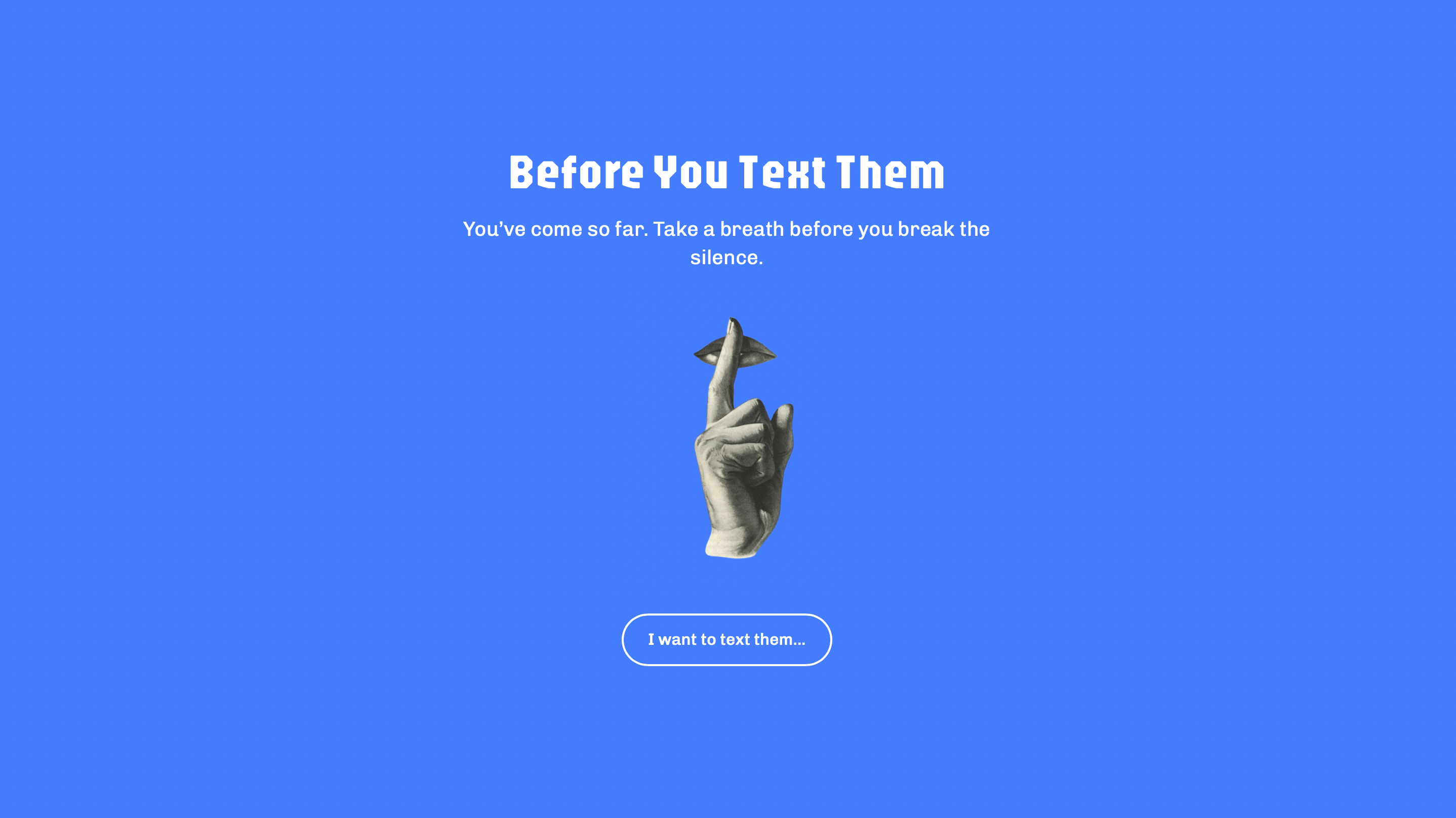 Before You Text Them